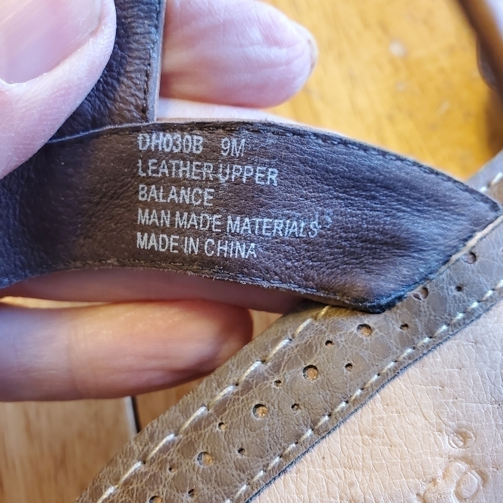 Sonora Brown Leather Sandals sz 9M - Picture 5 of 13